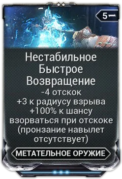 Карточка мода «Нестабильное Быстрое Возвращение»